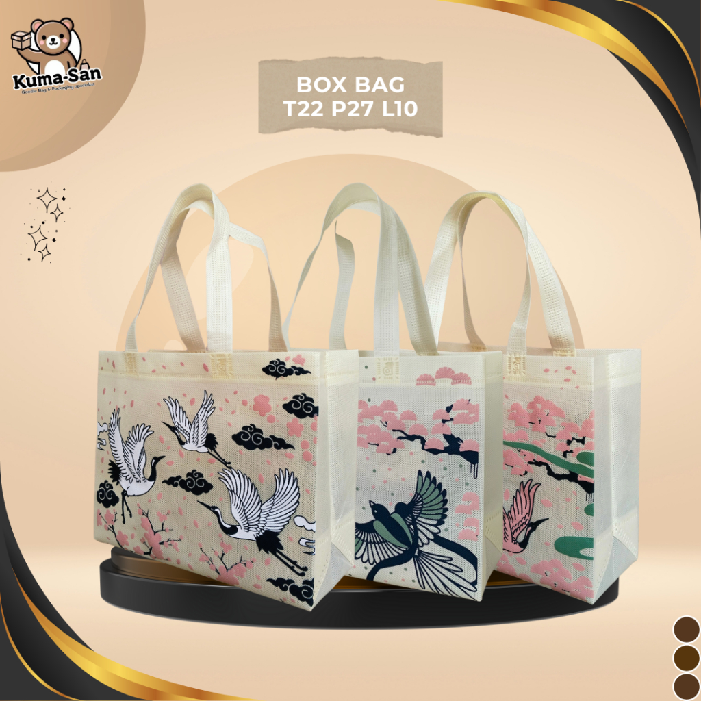 

Tas Spunbond Motif | Spunbond Sablon Motif | Tas Hajatan | Tas snack | Goodiebag 22x27x10