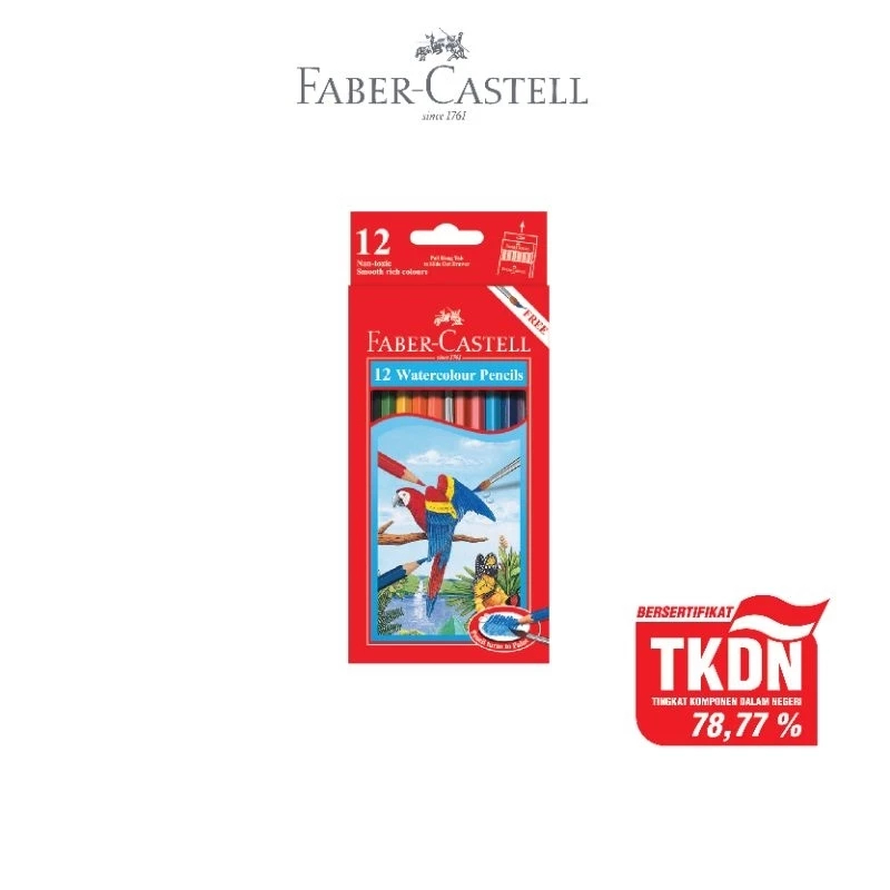 

Faber Castell Pensil Warna Cat Air Watercolour Pencils set 12 & 36 Panjang