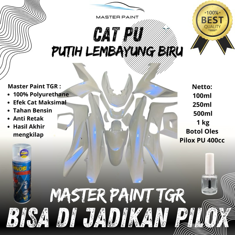 (BISA DI JADIKAN PILOX) CAT PUTIH LEMBAYUNG BIRU | CAT PU PUTIH LEMBAYUNG BIRU | CAT PUTIH LEMBAYUNG