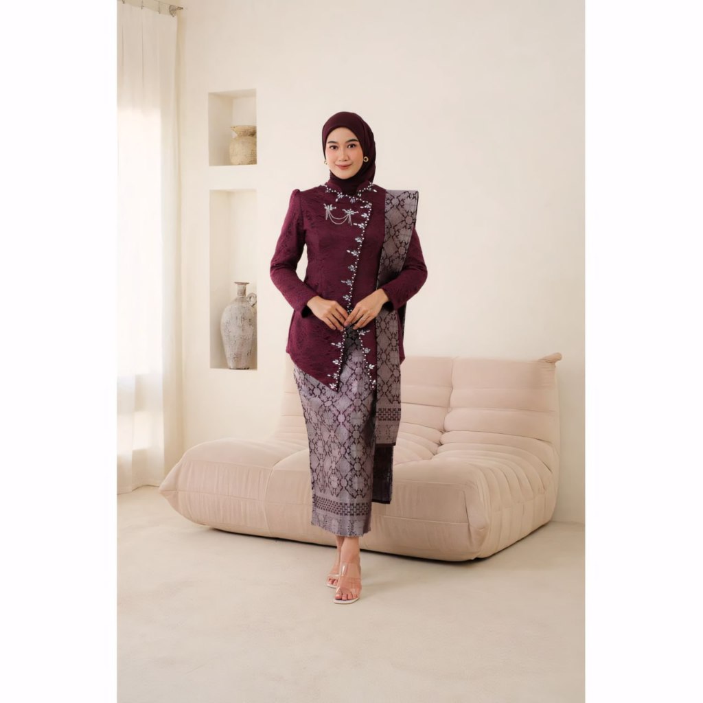 Set Kebaya Jawa JANGGAN KARTINI FREE SLENDANG Wisuda Lamaran Tunangan Bridesmaid Terbaru 2025