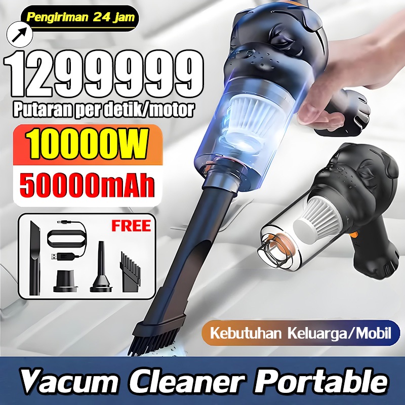 Debu Mobil? Bersih Seketika LUYAO vacuum cleaner Mobil/Rumah 4ni1 Nirkabel Daya Hisap Besar 99988pa 