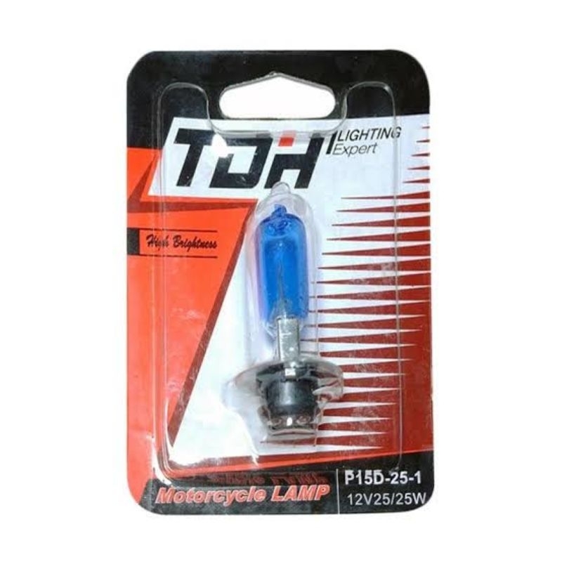 Lampu utama led motor / Lampu bohlam depan h6 TDH kaca blue  helogen / lampu bolam /lampu kabut / la