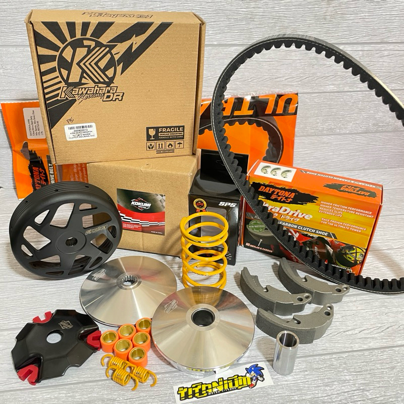 PAKETAN FULL UPGRADE KIRI CVT BIG PULLEY MIO SPORTY MIO SOUL MIO SMILE ORIGINAL