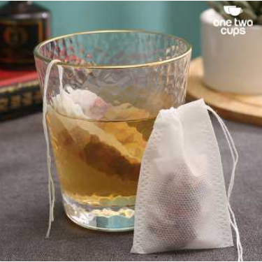 One Two Cups Wadah Kantong Teh Celup Kosong Teabag Tea Bag Non Woven 5.5x7cm 100 PCS