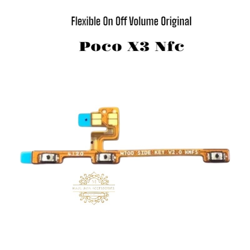 Flexible On Off Volume Poco X3 Nfc Original