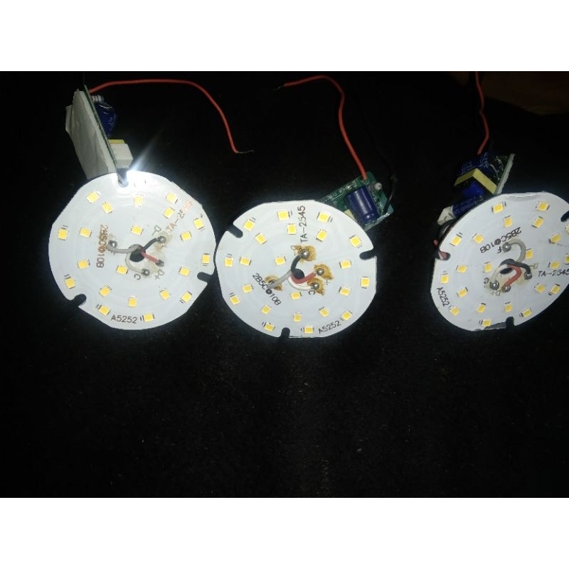 PCB Emergency  copotan  MATA LED ON 9 Watt driver hidup