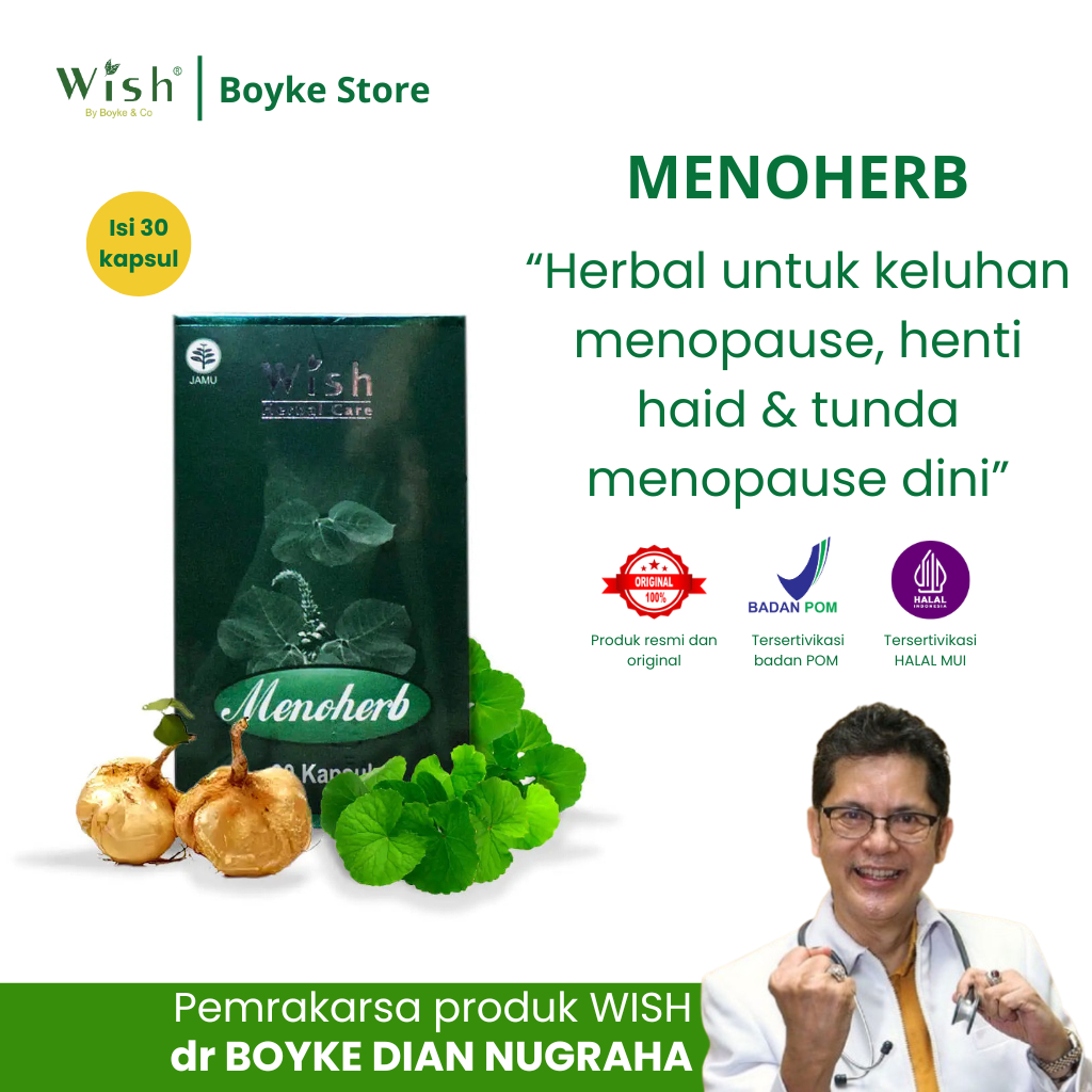 Menoherb original dokter Boyke Dian Nugraha | Suplemen Menopause