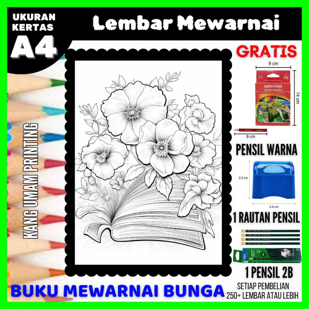 

Lembar Mewarnai Gambar Buku Dan Bunga Untuk Anak Sampai Dewasa Bagian 13, Sketsa, Drawing , Lukisan