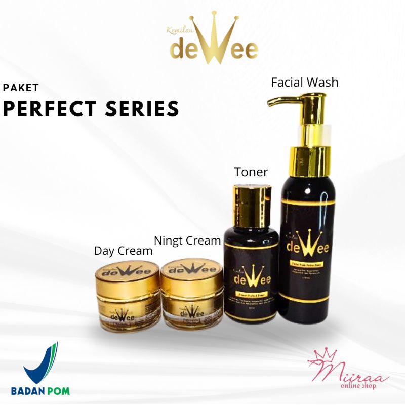 PAKET POWER PERFECT KEMILAU DEWEE,SKINCARE KULIT BERJERAWAT DAN FLEK HITAM,100% ORI