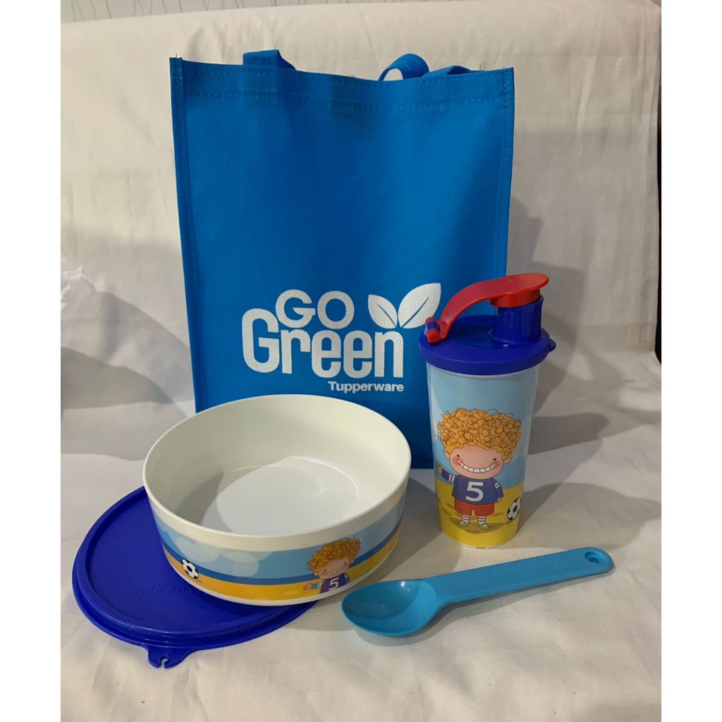 Paket Tempat Bekal Makan dan Minum Anak Sehat [ Ella Tuppy Tuperware ]