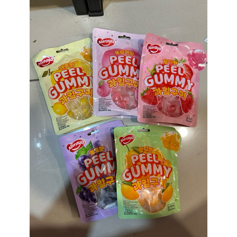 

naraya PEEL Gummy candy 80gram