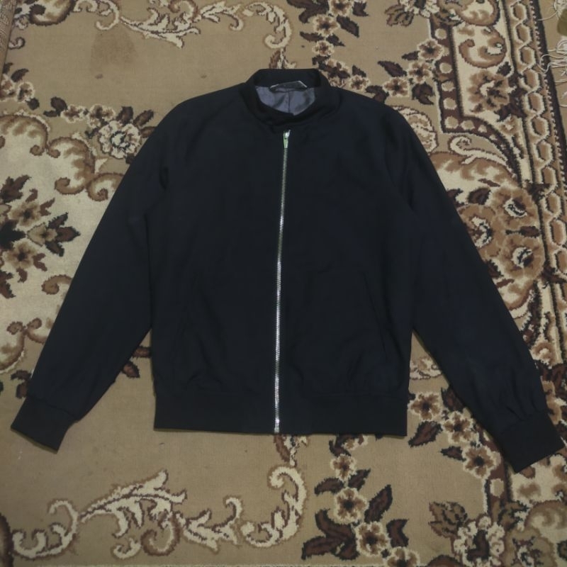 Jacket Bomber Zara Man Hitam Size S