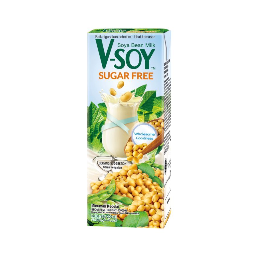 

V-Soy Soya Bean Milk Sugar Free 200 mL 200mL