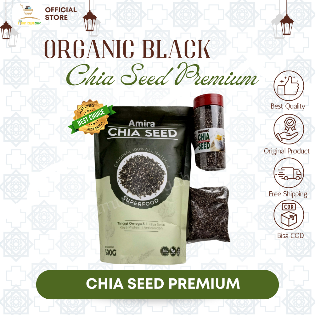 

Organic Black Chia Seed Premium | Biji Original Penurun Berat Badan Sehat