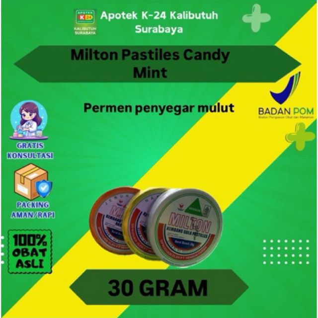 

Milton Pastiles Candy Mint (per Pcs)