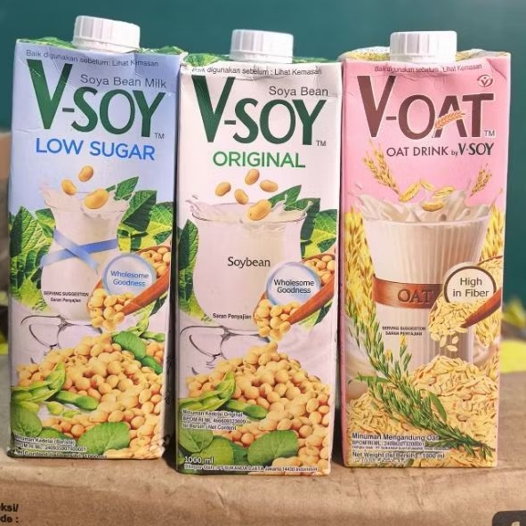 

vsoy 1liter/susu vsoy 1liter original/oatmilk/lowsugar