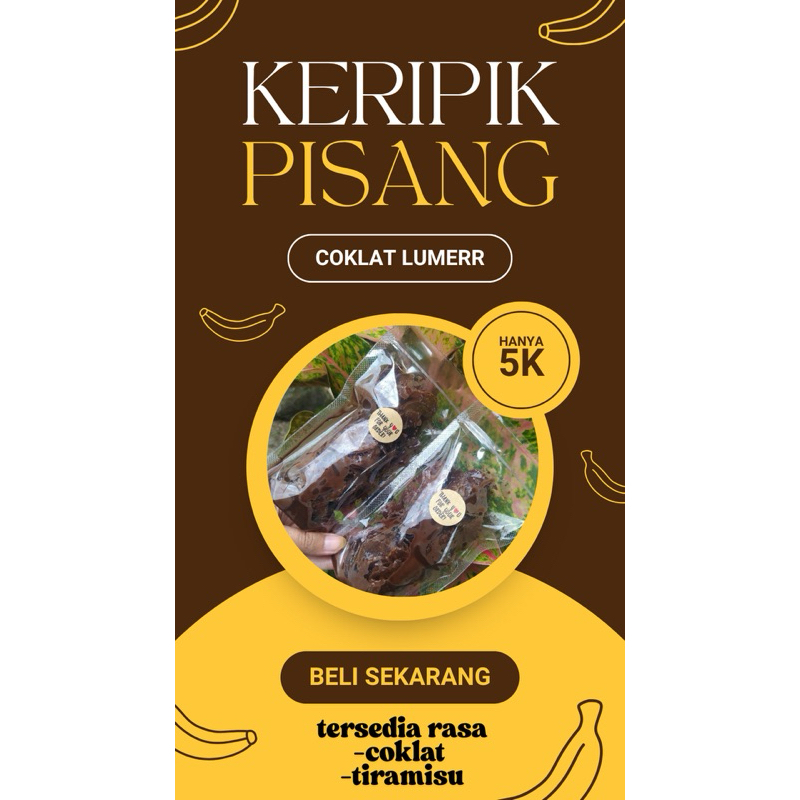 

keripik pisang coklat