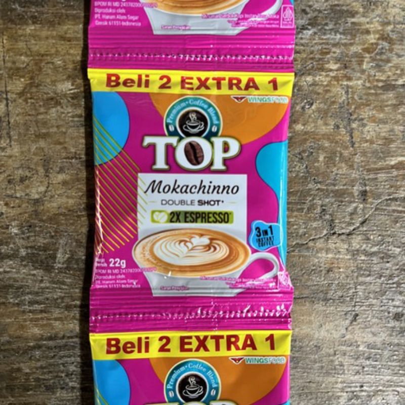 

KOPI TOP MOKACHINO 15X22GR 1RENTENG