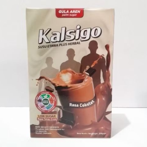 SUSU KAMBING ETAWA PLUS HERBAL KALSIGO || Susu kambing Kalsigo rasa cokelat 200 gr