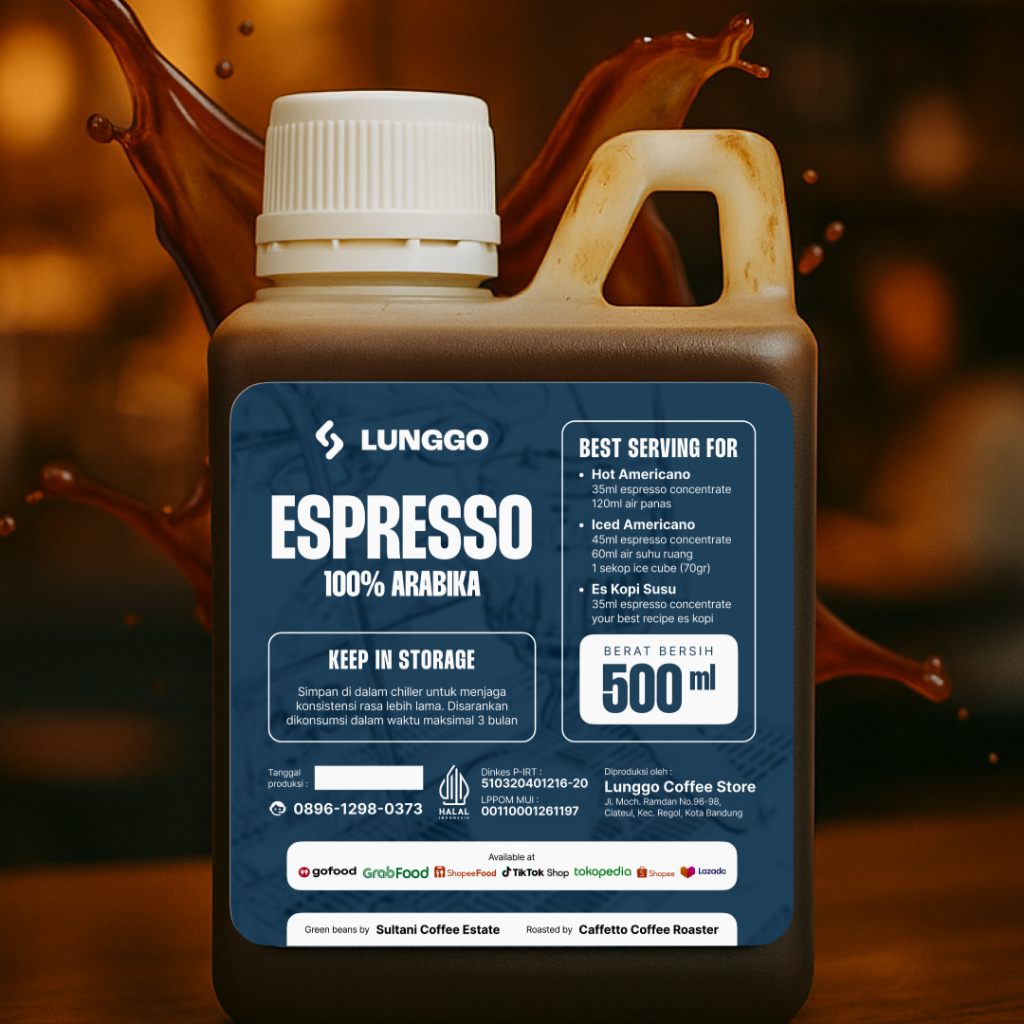 

Espresso Concentrated - Full Arabika 100% Espresso Cair 100% 500ml Pure Espresso Kopi biji bubuk ekstrak Konsentrat Murni rekomendasi espresso literan Es Kopi Susu americano kopi hitam dari bahan kopi puntang specialty