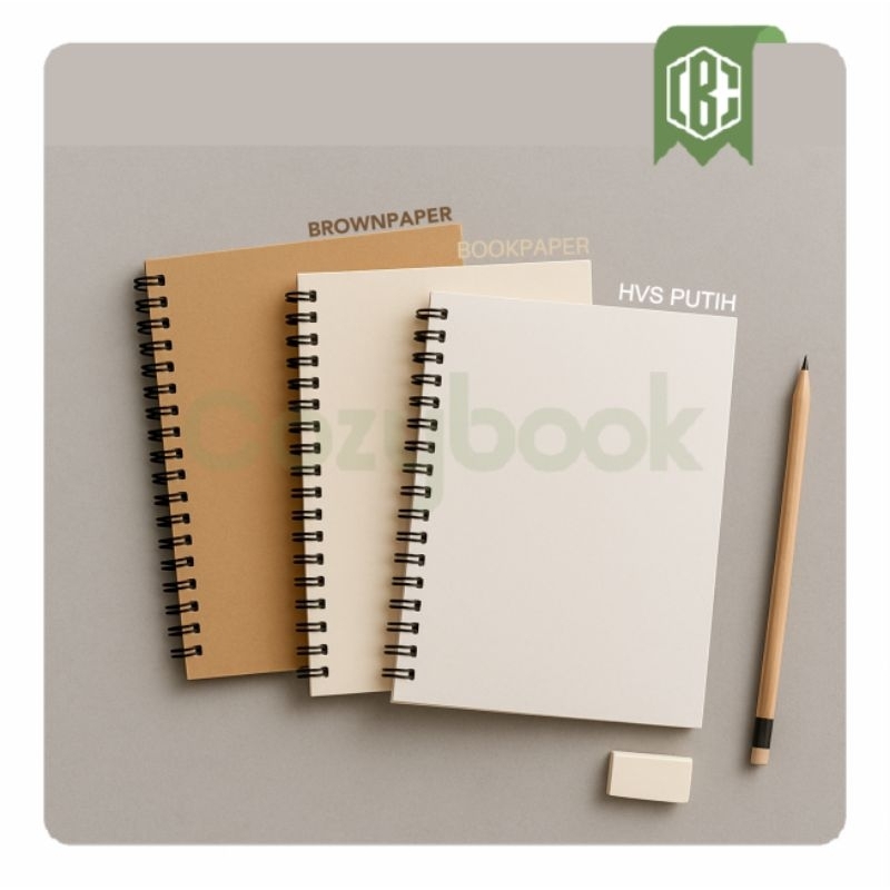 

Cozy Sketchbook isi 100 halaman Buku Sketsa isi 3 Warna Ukuran A5 Cover Vintage