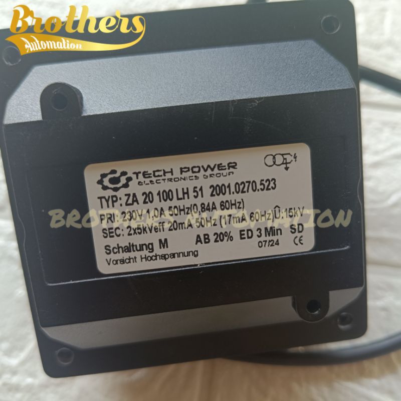 MCT TECH POWER ZA 20 100 LH 51 Ignition Transformer