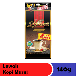 

LUWAK KOPI BUBUK MURNI PREMIUM PCK 120/110g