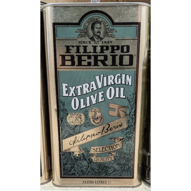 

Minyak Zaitun Murni FILIPPO BERIO Extra Virgin Olive Oil 3 Liter - HK, LM.