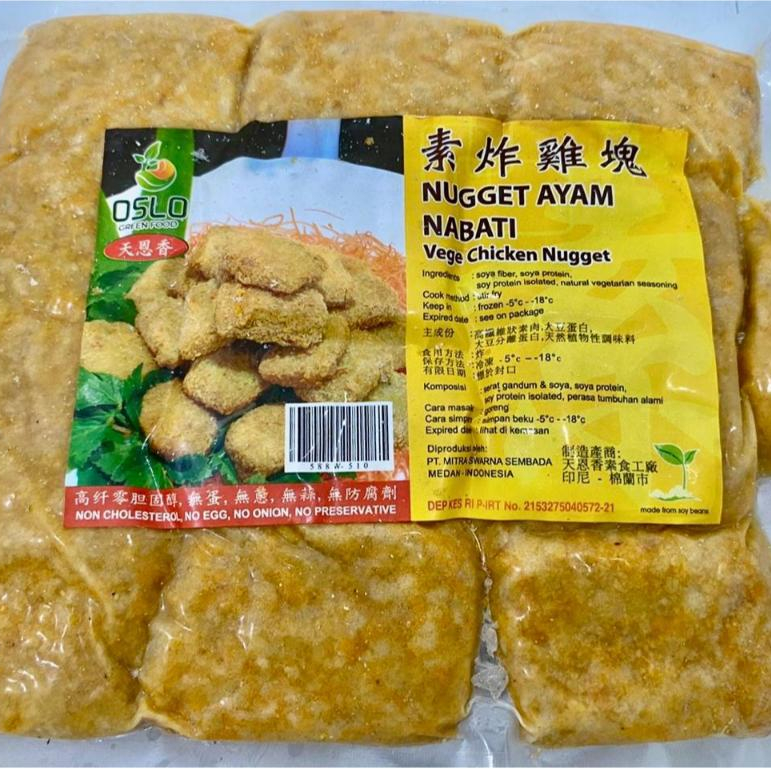 

Vegetarian Ayam Nugget Nabati OSLO 450Gr
