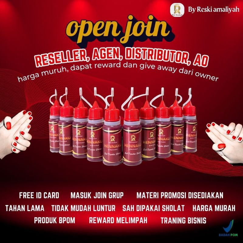 ISI 10-30 BOTOL PACCI HENNAKU HALAL/ GROSIR PACCI HENNAKU