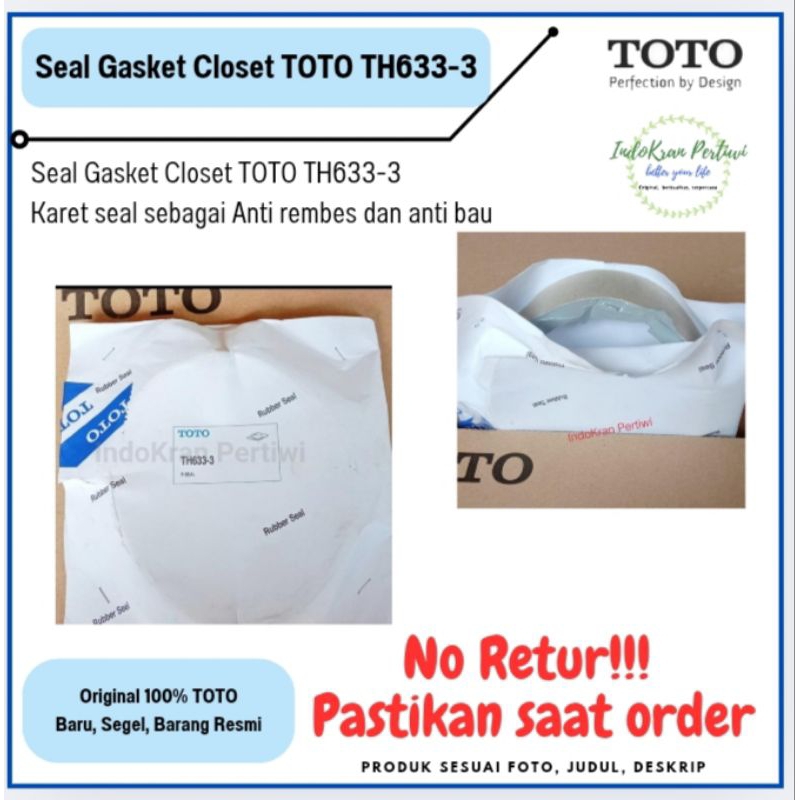 Seal Gasket Closet TOTO TH633-3/ Gasket Closet TOTO STH633-3/ Gasket TOTO untuk Closet Jongkok CW10J
