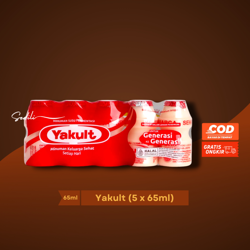 

Yakult Minuman Susu Fermentasi Generas Sehat (5 x 65ml) | Normal | Less Sugar