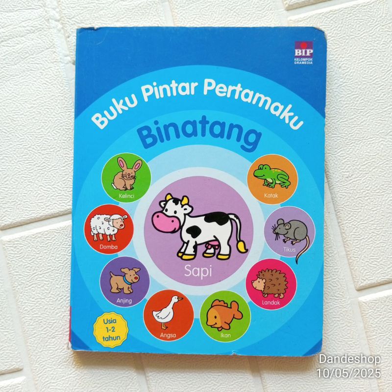 Buku Pintar Pertamaku Binatang BOARDBOOK BIP - Buku Anak Bekas Preloved