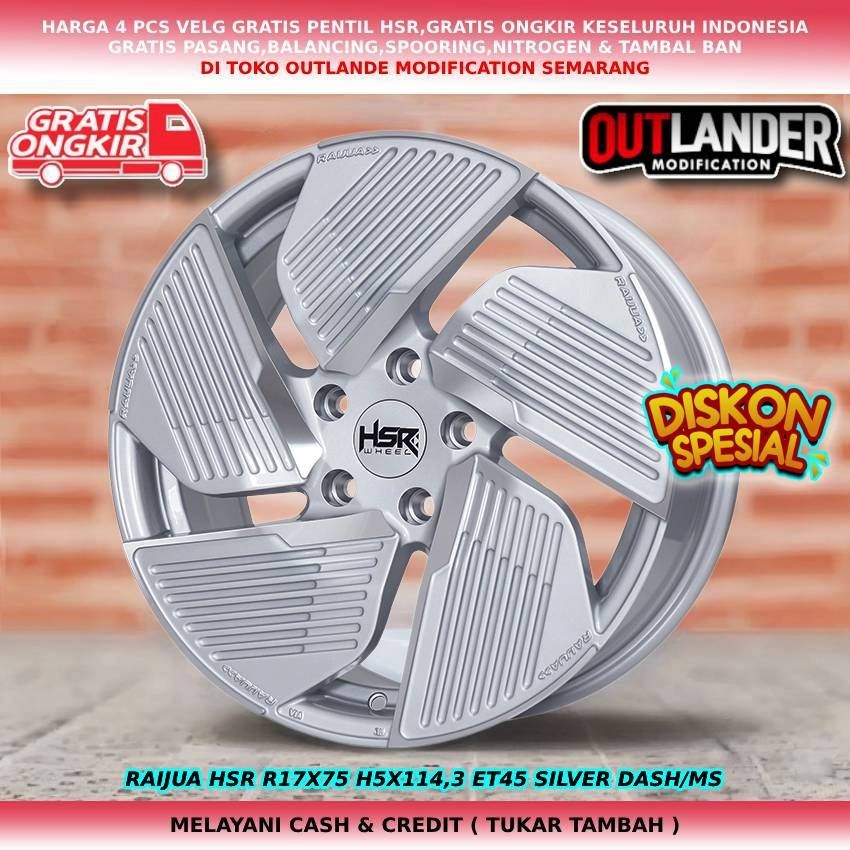 velg racing r17/velg mobil r17,velg mobil Odyssey Prelude S2000 Stream dll velg hsr raijua r17