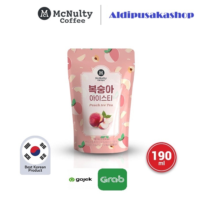 

MCNULTY Peach Ice Tea 190ml - Teh Peach Made In Korea