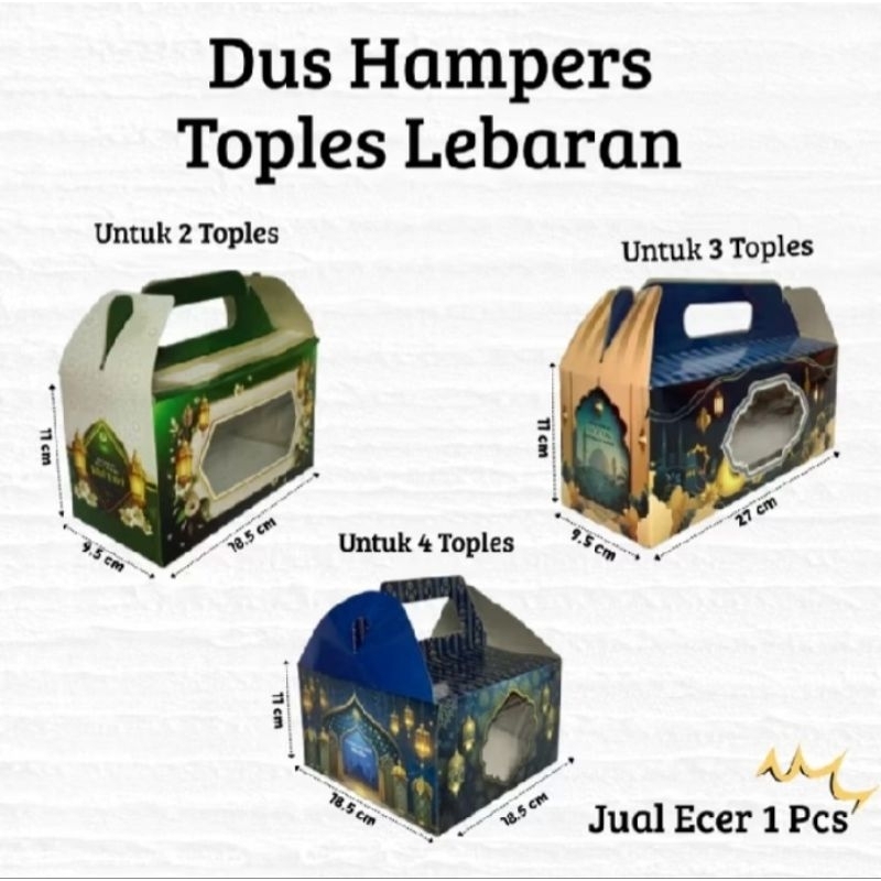 

gable handle box kemasan isi 2, 3 dan 4. harga satuan ecer