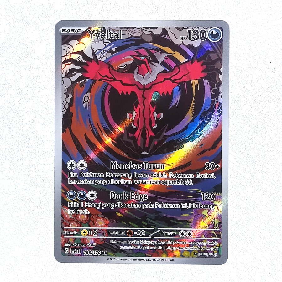 Yveltal AR 186/170 SV3s - Kartu Pokemon Indonesia