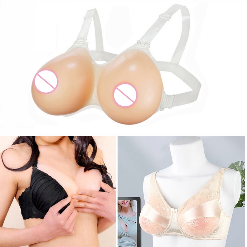 KODE P43B Bentuk payudara silikon realistis payudara payudara meme untuk crossdresser waria transgen