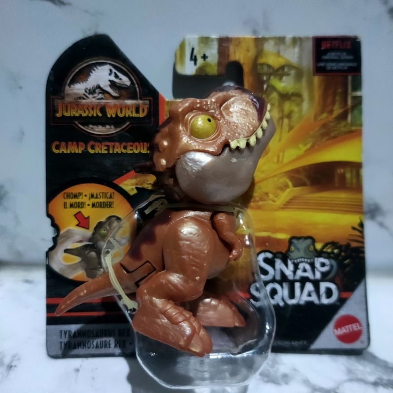 snap squad Jurassic Tyrannosaurus Rex ori Mattel