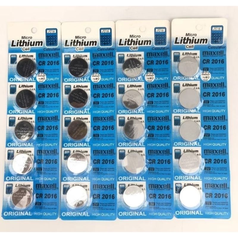 

BATERAI CR 2016 UNTUK KALKULATOR/ JAM TANGAN / REMOTE / ELEKTRONIK MURAH