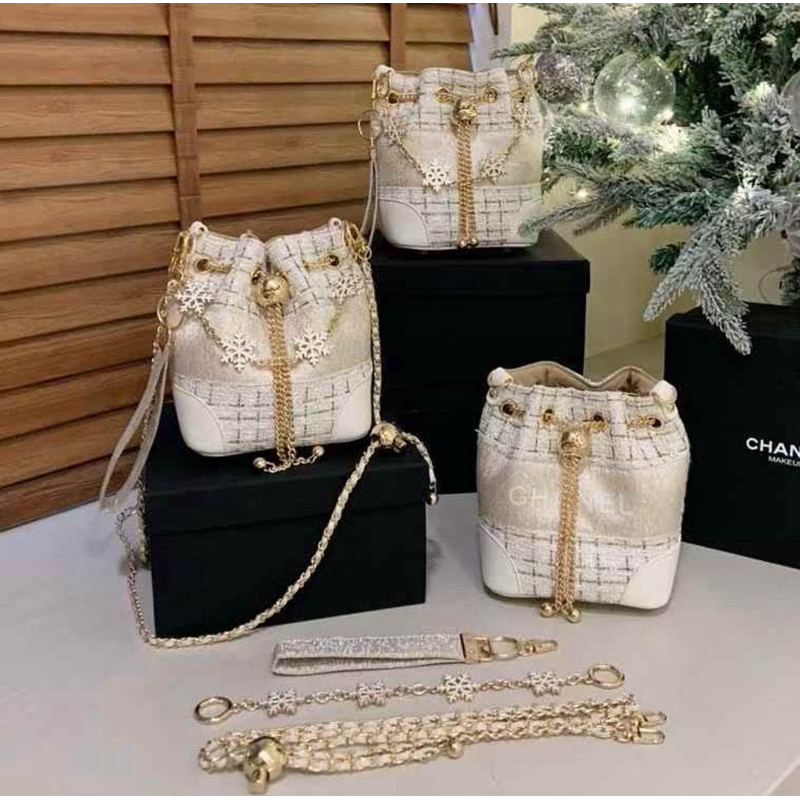 Chanel Bucket Bag VVIP Gift - Broken White Original