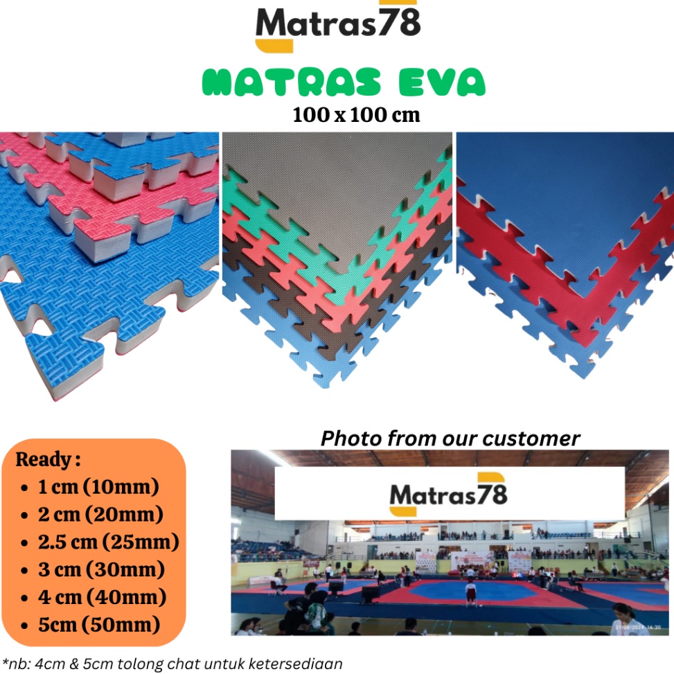 KODE B67H 1cm1cm Matras SNI 1cm  3cm Eva Sponge Eva Mat Matras Beladiri Matras Puzzle Silat Matras K