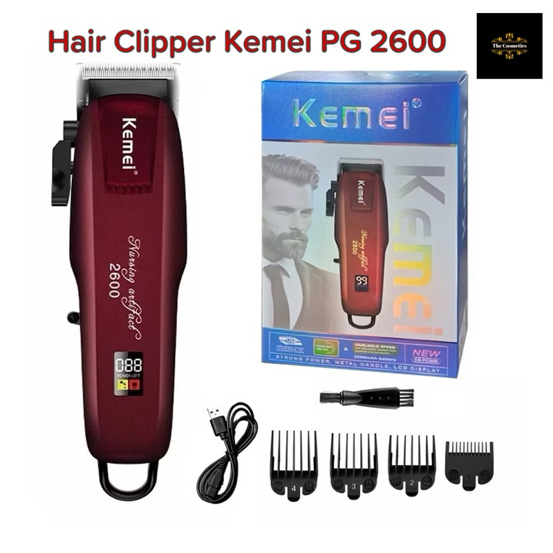KEMEI KM PG2600 / KM-PG2600 ORIGINAL Professional Rechargeable Electric Hair Clipper Cordless