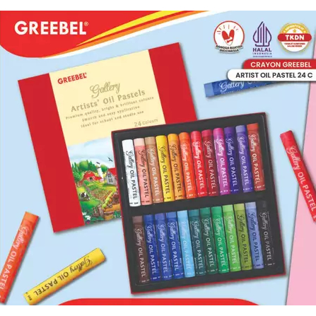 

GREEBEL Crayon Krayon ARTIST 24 Warna