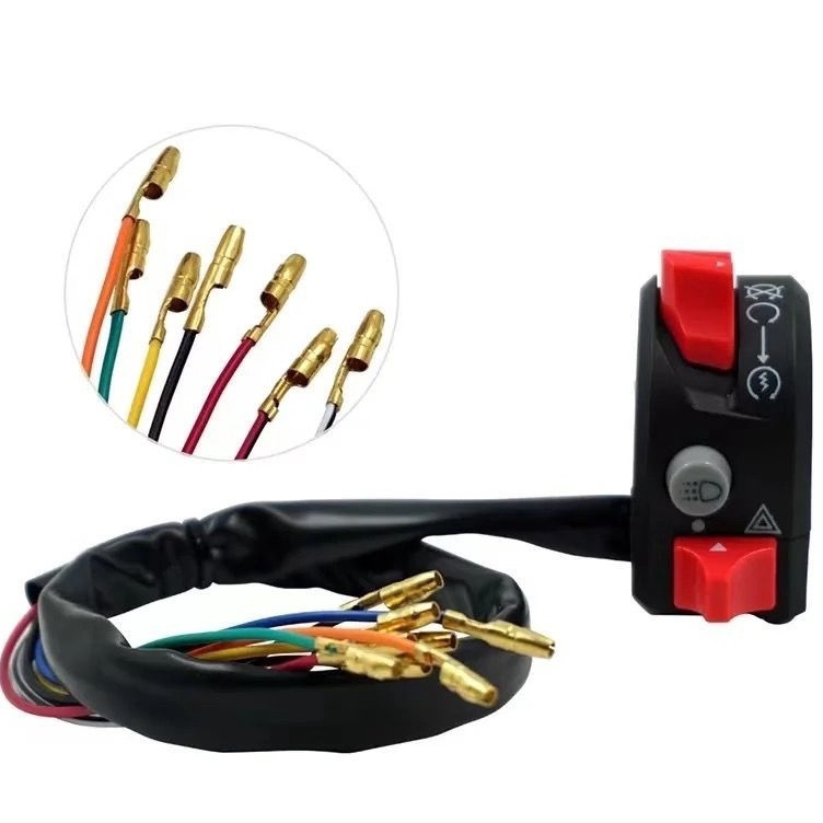 KODE H98B Holder Switch Saklar Kanan 3 tombol Stater onof engine stop Universal Model Ktc Yamaha Xab