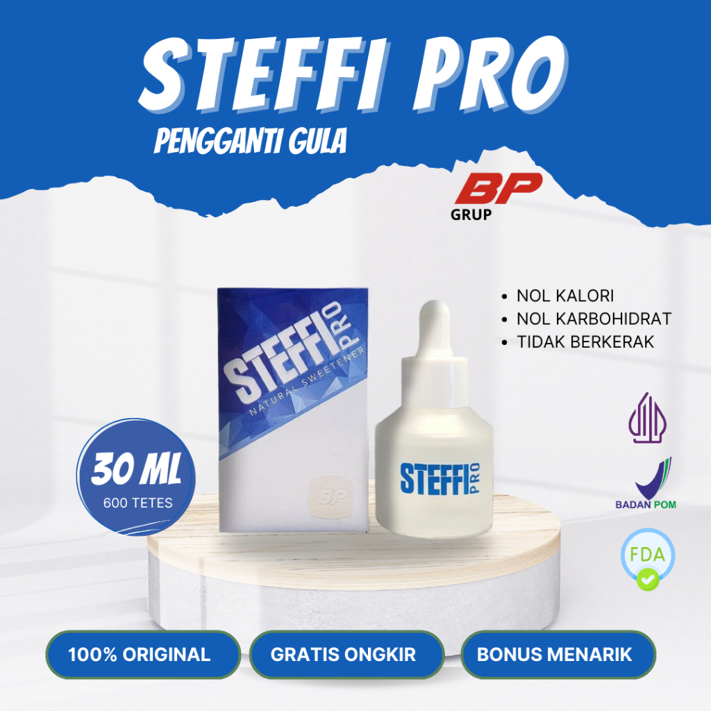 

Steffi Pengganti Gula 30ml - Dari Daun Stevia Original 100% #Cair #Stevia