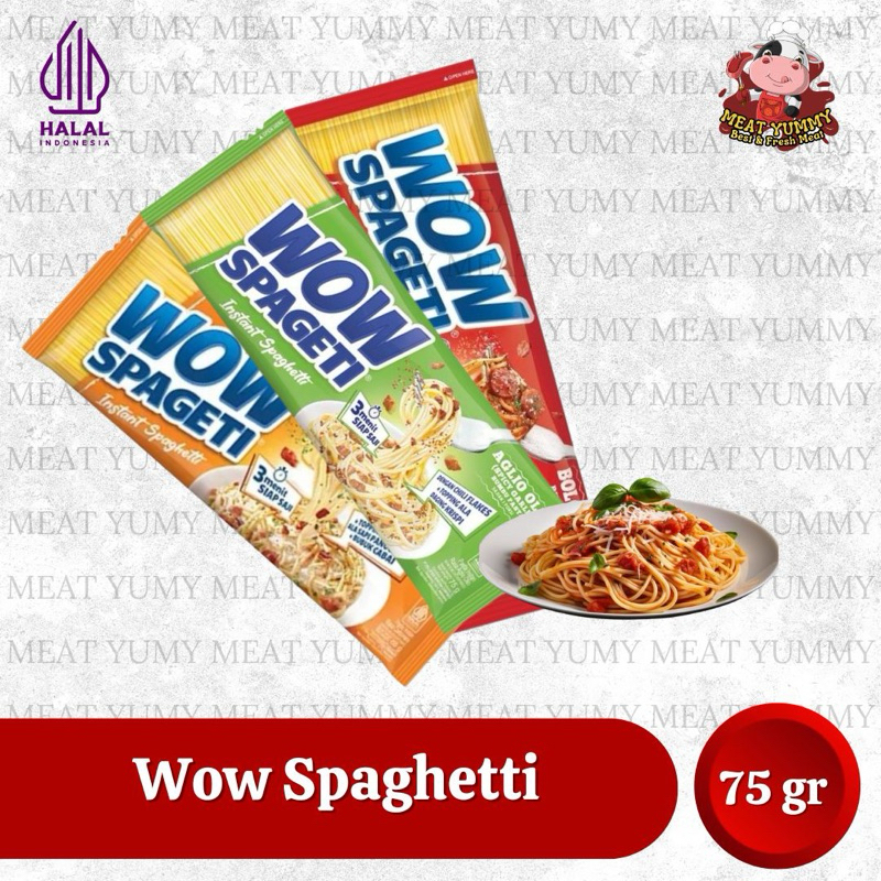 

Wow Spaghetti Instan Bolognese / Aglio Olio / Carbonara