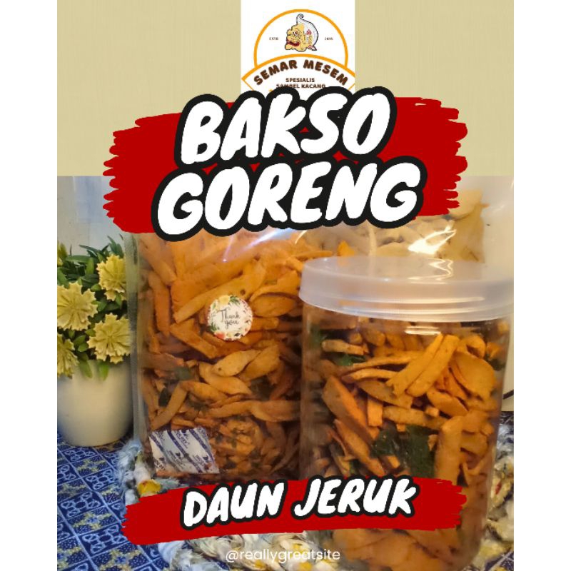 

Bakso Goreng 500 gr Pedas Aroma Daun Jeruk Cemilan Enak keluarga