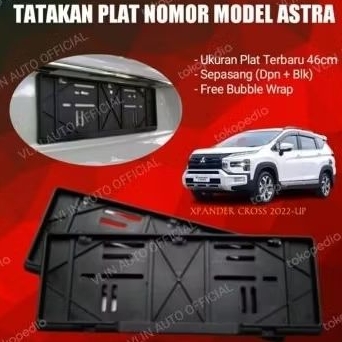 Tatakan / Dudukan Plat Nomor Mobil Mitsubishi Xpander Cross