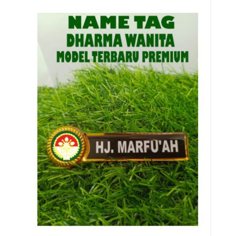 

nametag / nama dada dharma wanita terbaru